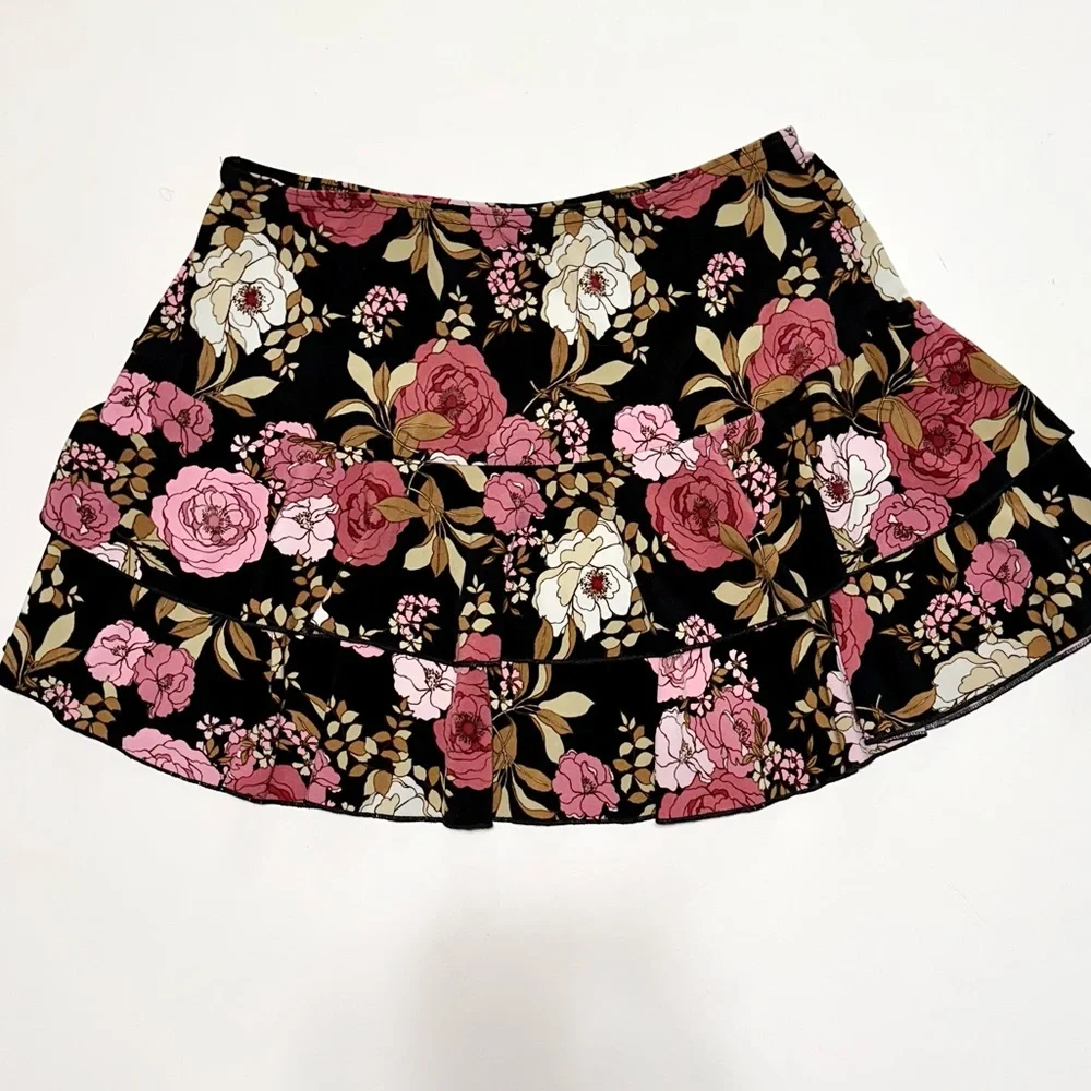 Vintage Y2K women’s Byerwear girly fairy ruffle tiered mini skirt - Picture 1 of 3
